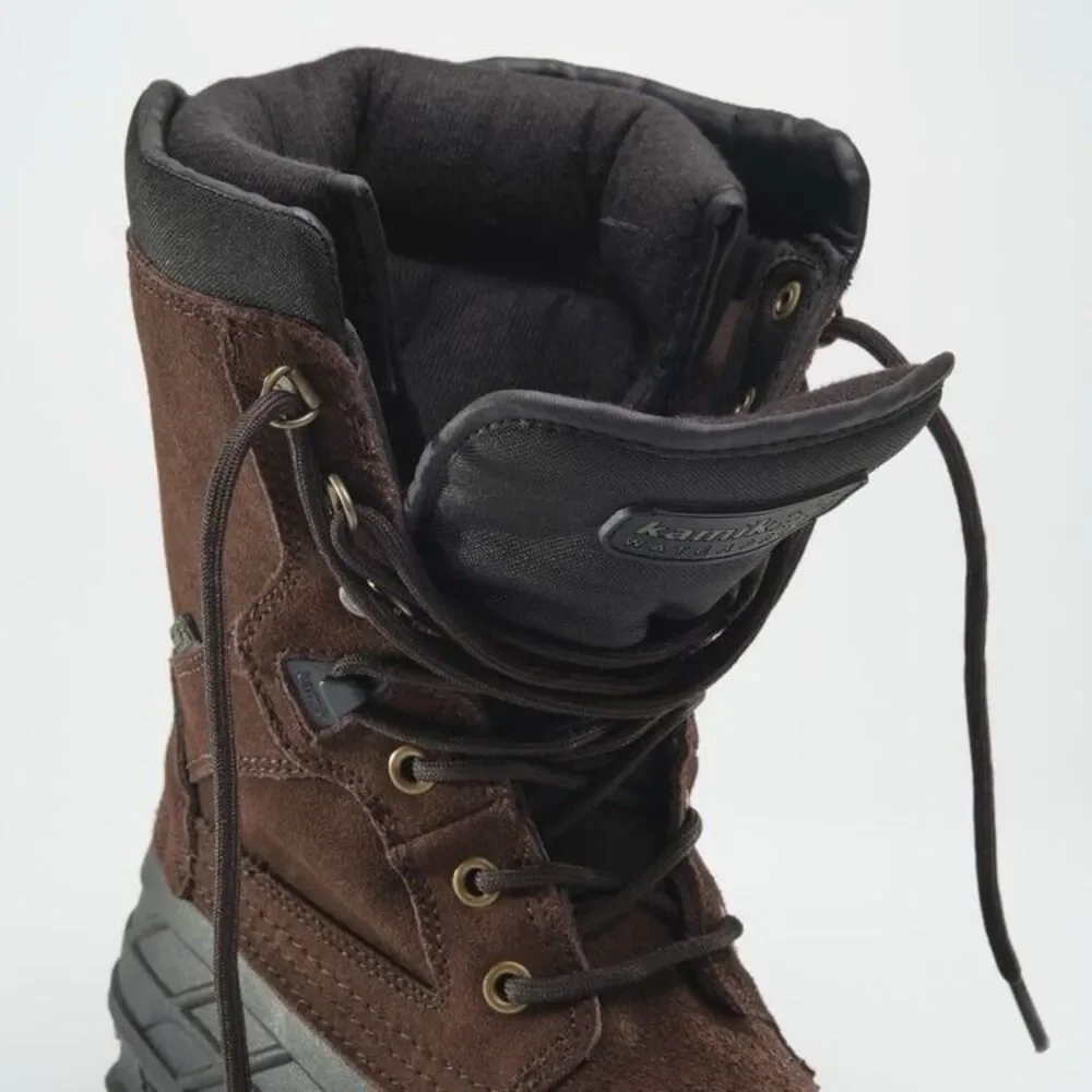 Kamik Men's The Nation Plus Winter Boot Dark Brown Size 10- WK001.0X- Dark Brown